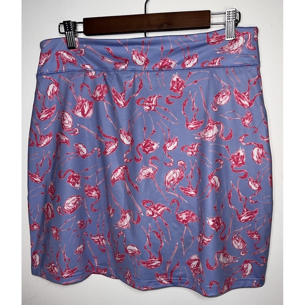 Ana Clare Womens Flamingo Skort SPF 50 Stretch Medium Pink Golf Tennis Pockets